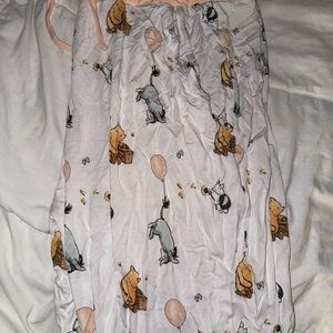 Women's White Winnie the Pooh Print Pajama Pants